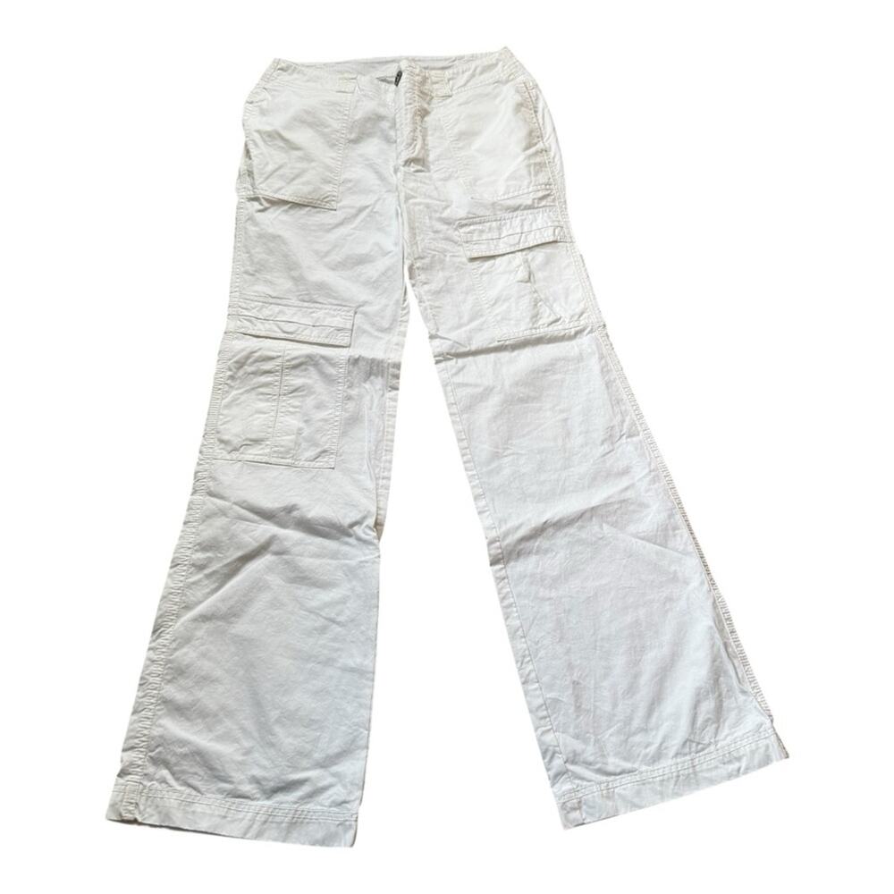Free People The Thing Is Low-Rise Utility Pants in White Size 2